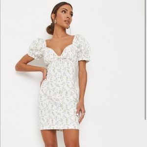 Size 8, White Milkmaid Dress by Missguided